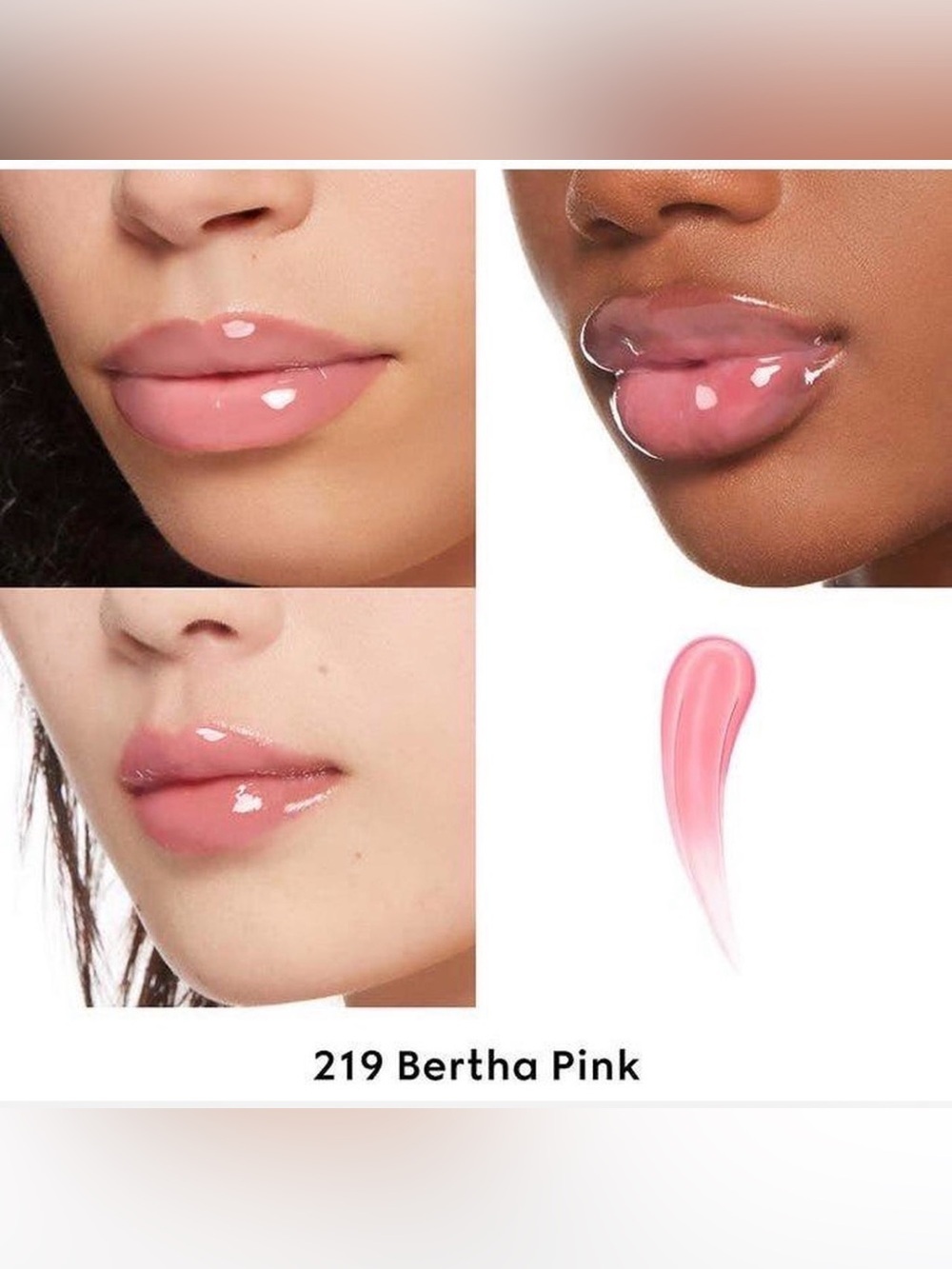 NEW GUCCI BEAUTY Glow Highlighter (Opal) & Lip Gloss (Bertha) Pink -  Gift Set - Picture 4 of 9